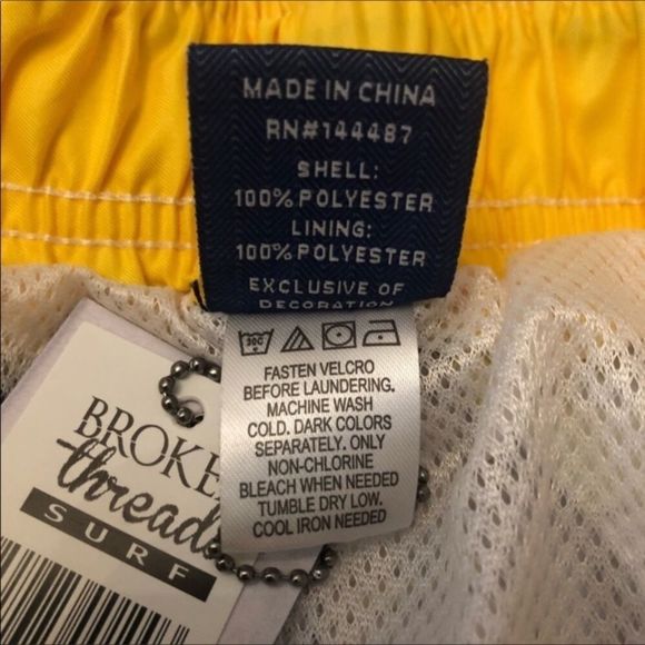 Retro Mixed Tape Swim Trunks NEW Men’s S - Picture 5 of 5